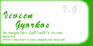 vivien gyorkos business card